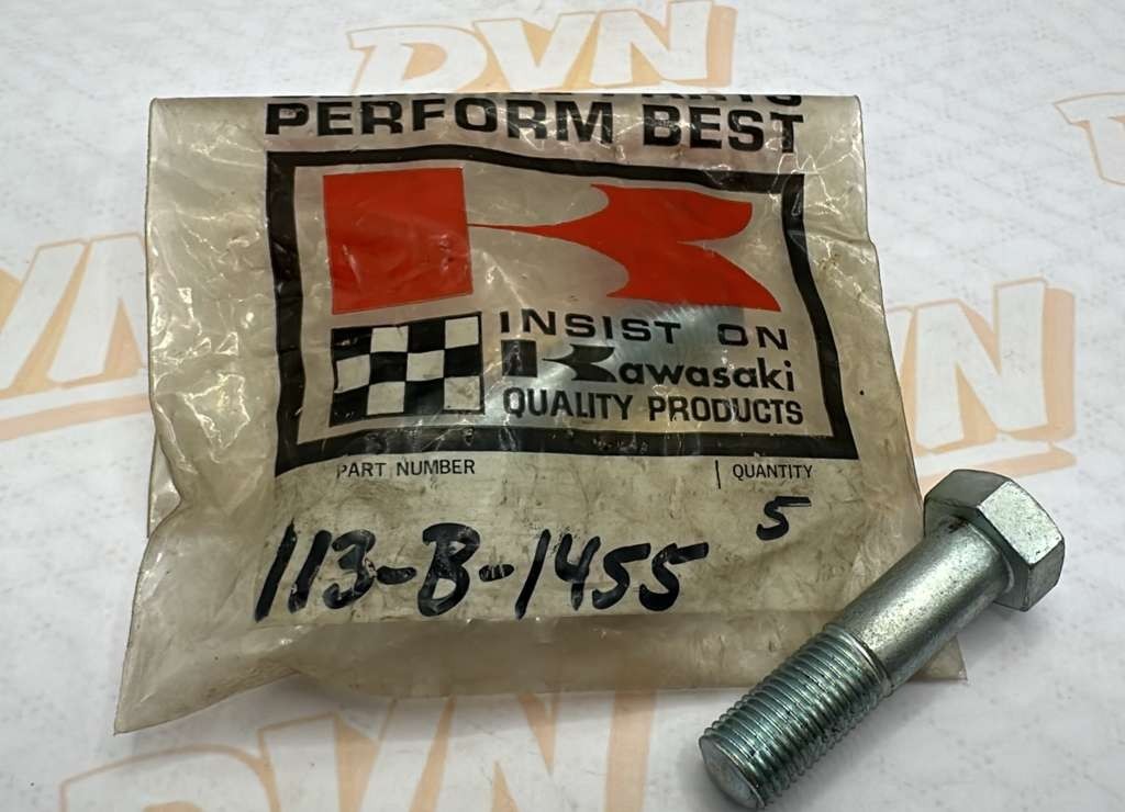 KAWASAKI OEM NOS 113B1455 BOLT 14X55