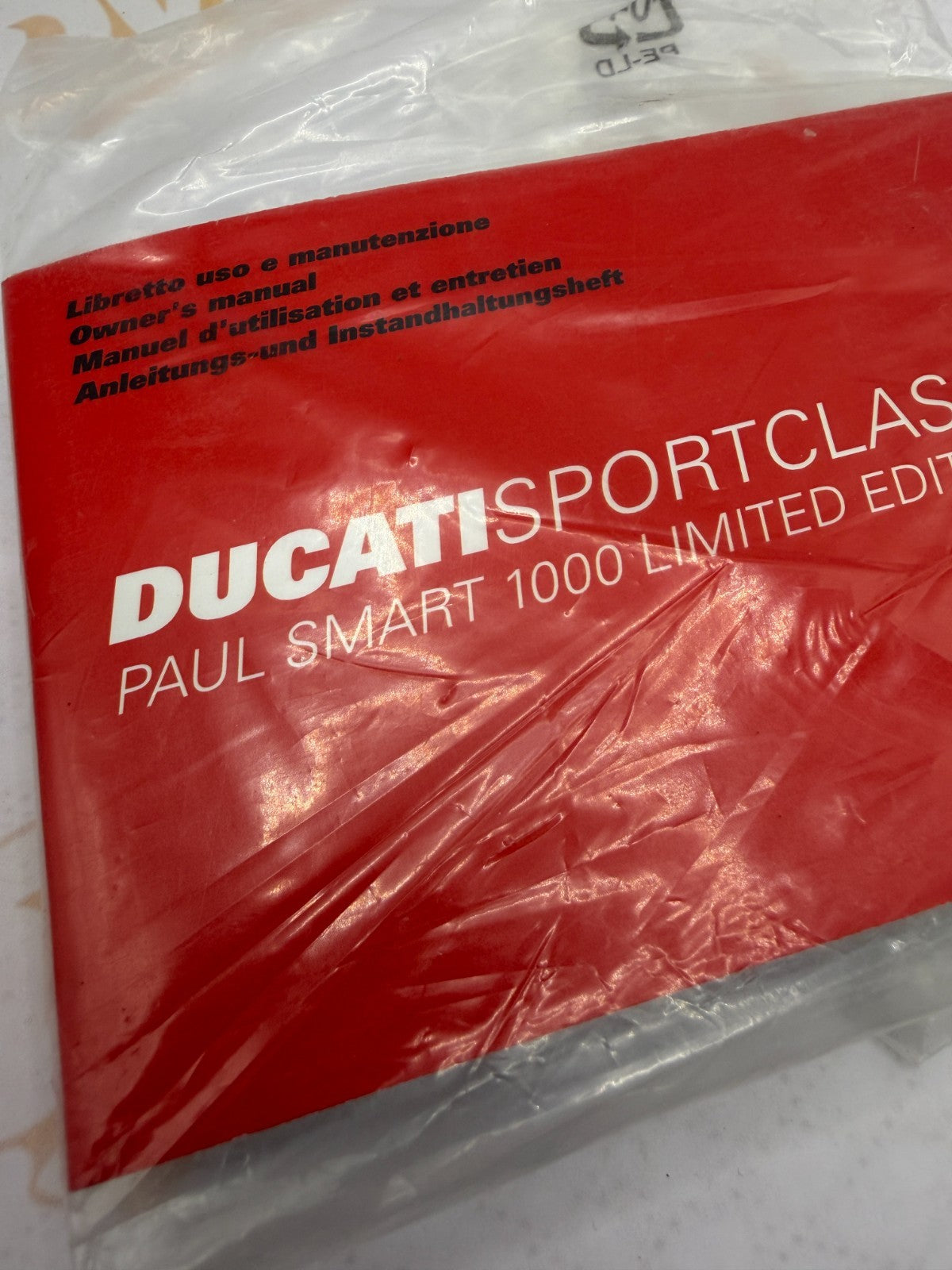 NOS Genuine Ducati Paul Smart 1000 Limited Edition Owner's Manual OEM 91371091A