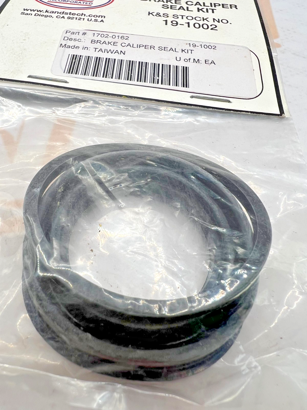 K&S BRAKE CALIPER SEAL KIT 1702-0162 STOCK # 19-1002