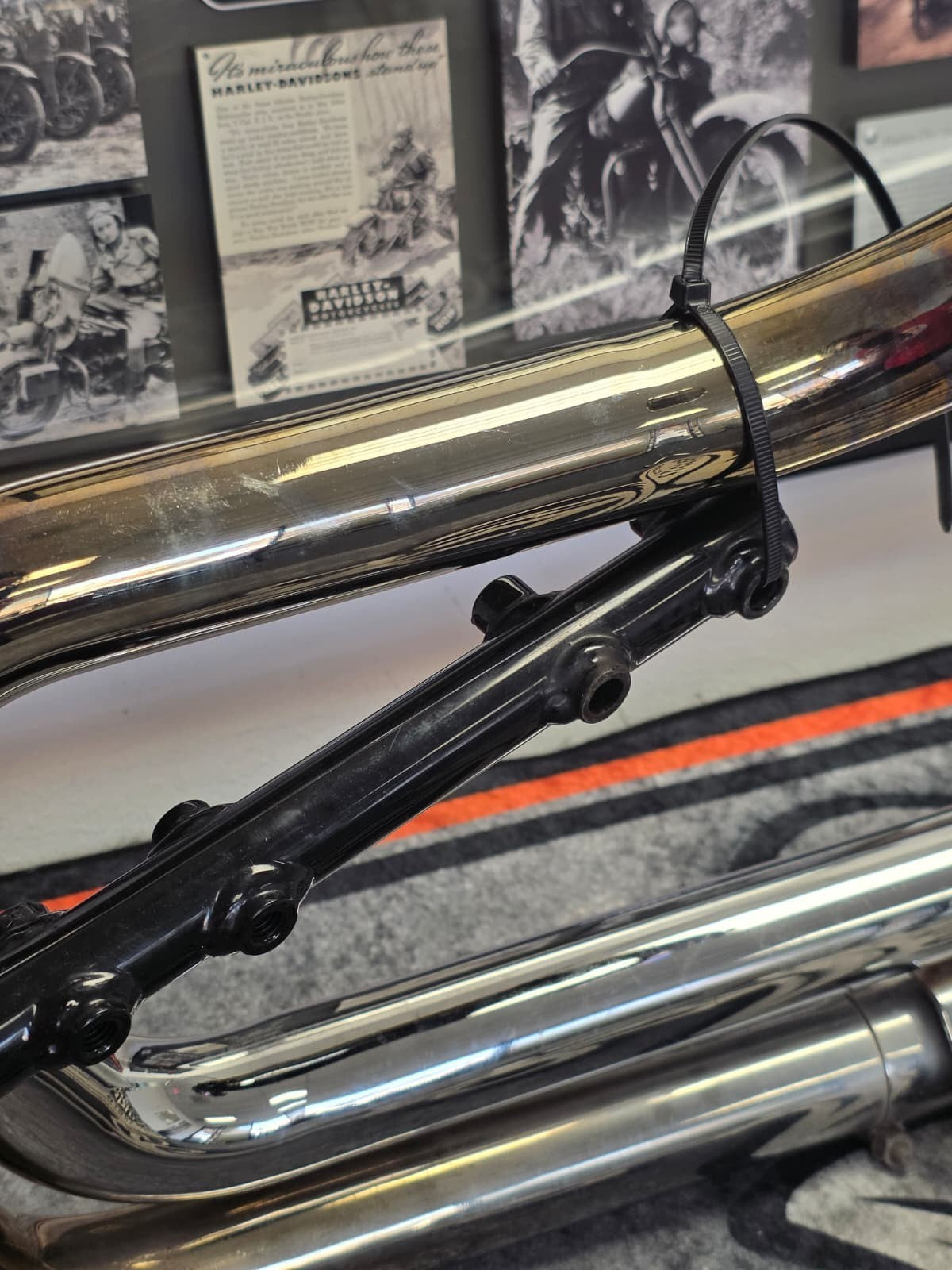 Vintage Hooker Exhaust For 84-99 Harley softail BAD BOY