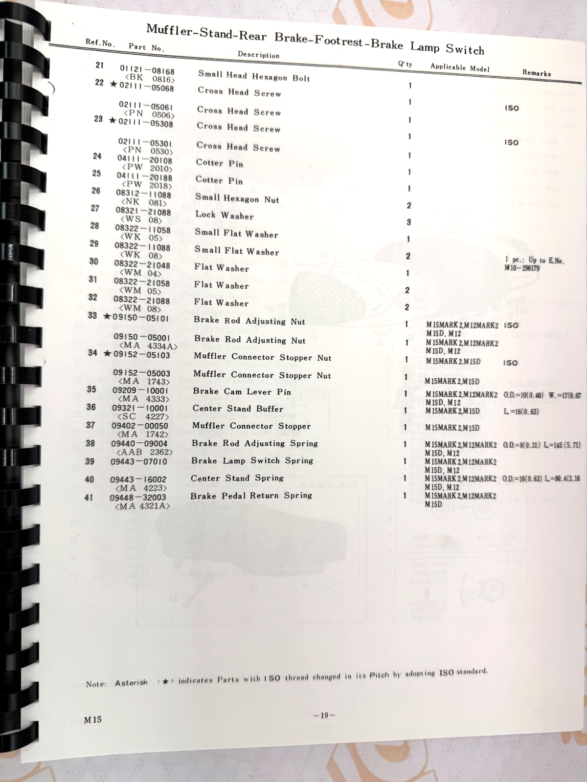 Suzuki 50 Model M15 M15D Parts and Service Manual 1963-1968