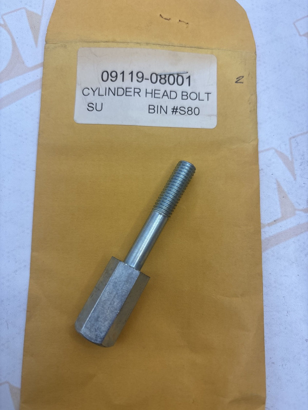 NOS Suzuki 1976-1977 GT500 Cylinder Head Bolt 1968-1975 T500 OEM 09119-08001