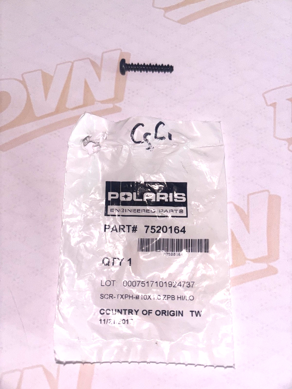 Polaris Screw, Genuine OEM Part 7520164