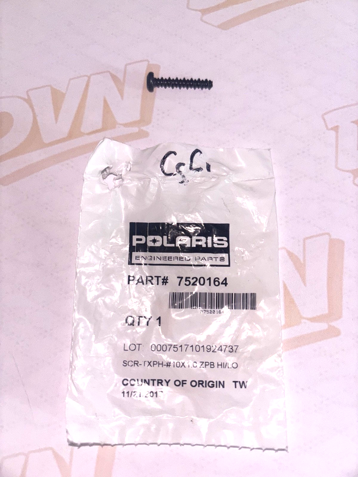 Polaris Screw, Genuine OEM Part 7520164