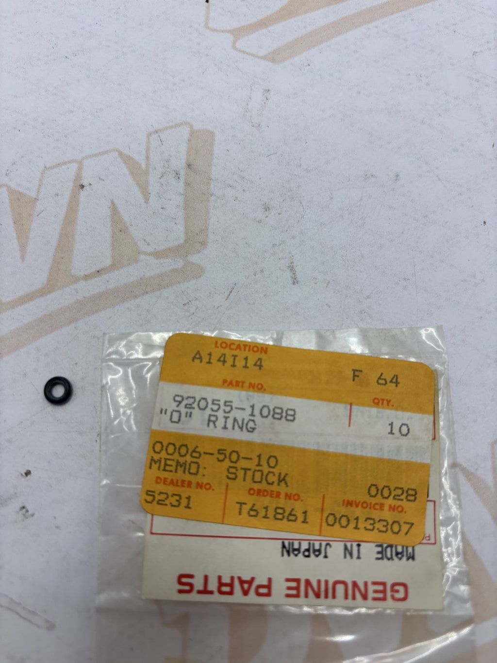 CARBURETOR JET PLUG O-RING 92055-1088
