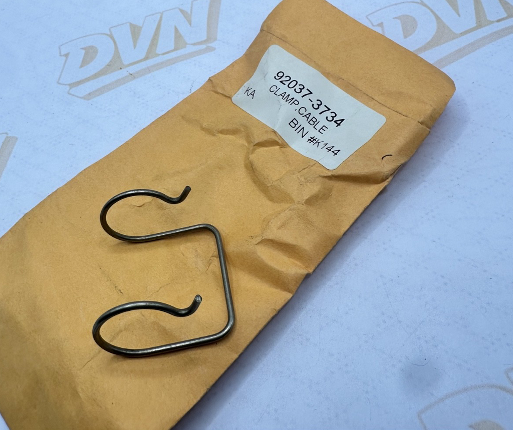 NOS NEW OEM FACTORY KAWASAKI 1986-95 JF650 CABLE CLAMP 92037-3734