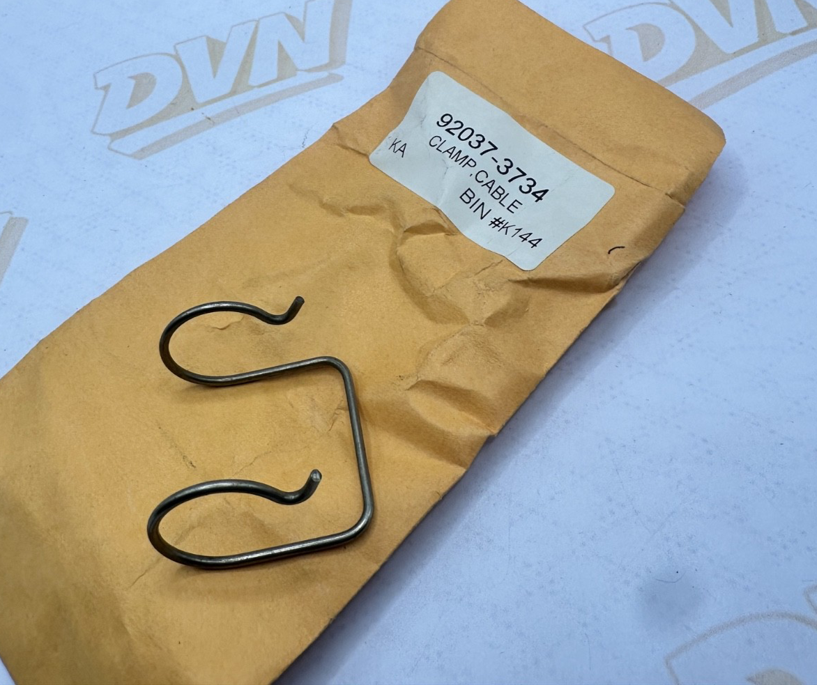 NOS NEW OEM FACTORY KAWASAKI 1986-95 JF650 CABLE CLAMP 92037-3734