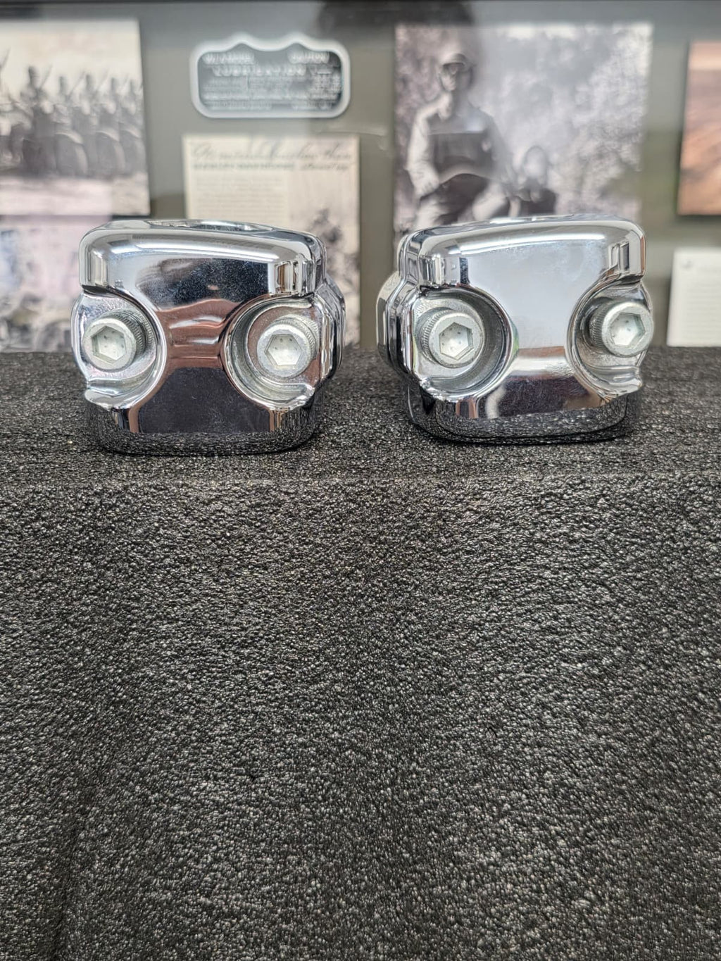 HarleyDavidson 56887-07/09 Softail Sportster Chrome Handlebar Risers Genuine OEM