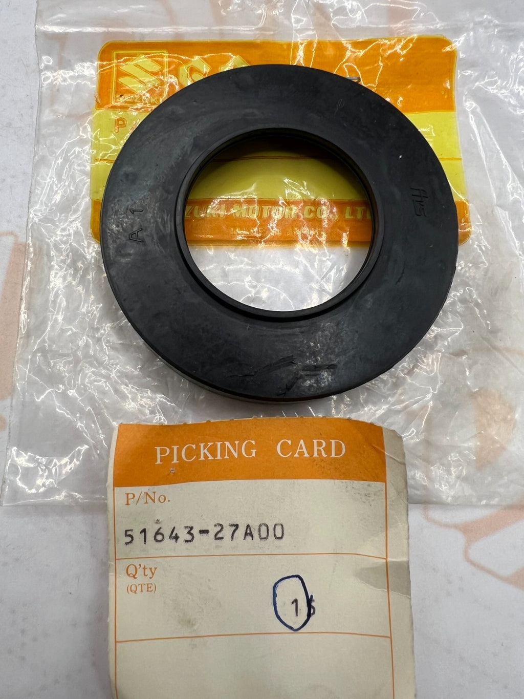 suzuki nos oem dust cover, steering upper 51643-27a00