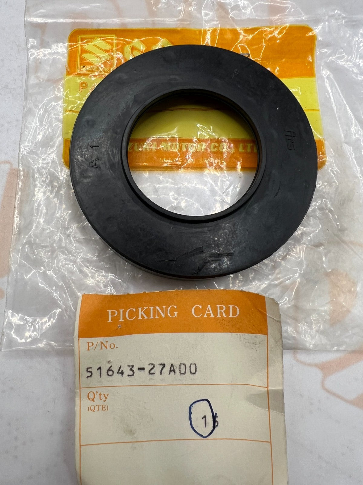 suzuki nos oem dust cover, steering upper 51643-27a00