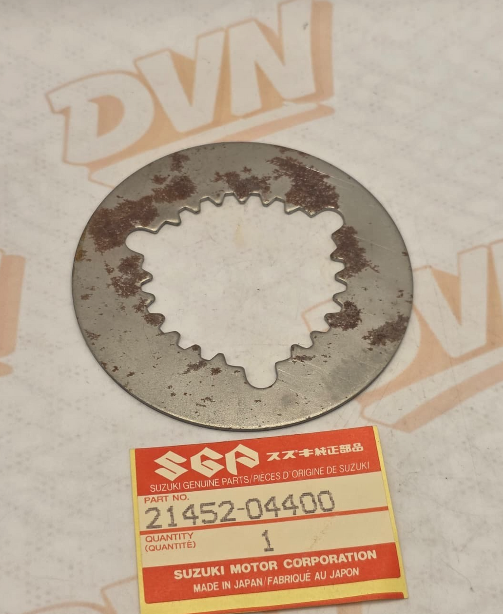 Suzuki OEM Part 21452-04400 PLATE,CLUTCH DRIVEN (NAS)
