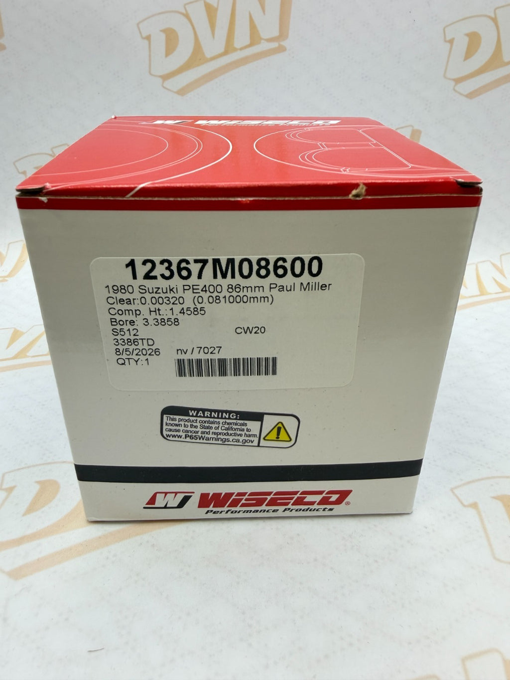 Suzuki PE400 1980 Wiseco piston and ring set  86.00 mm