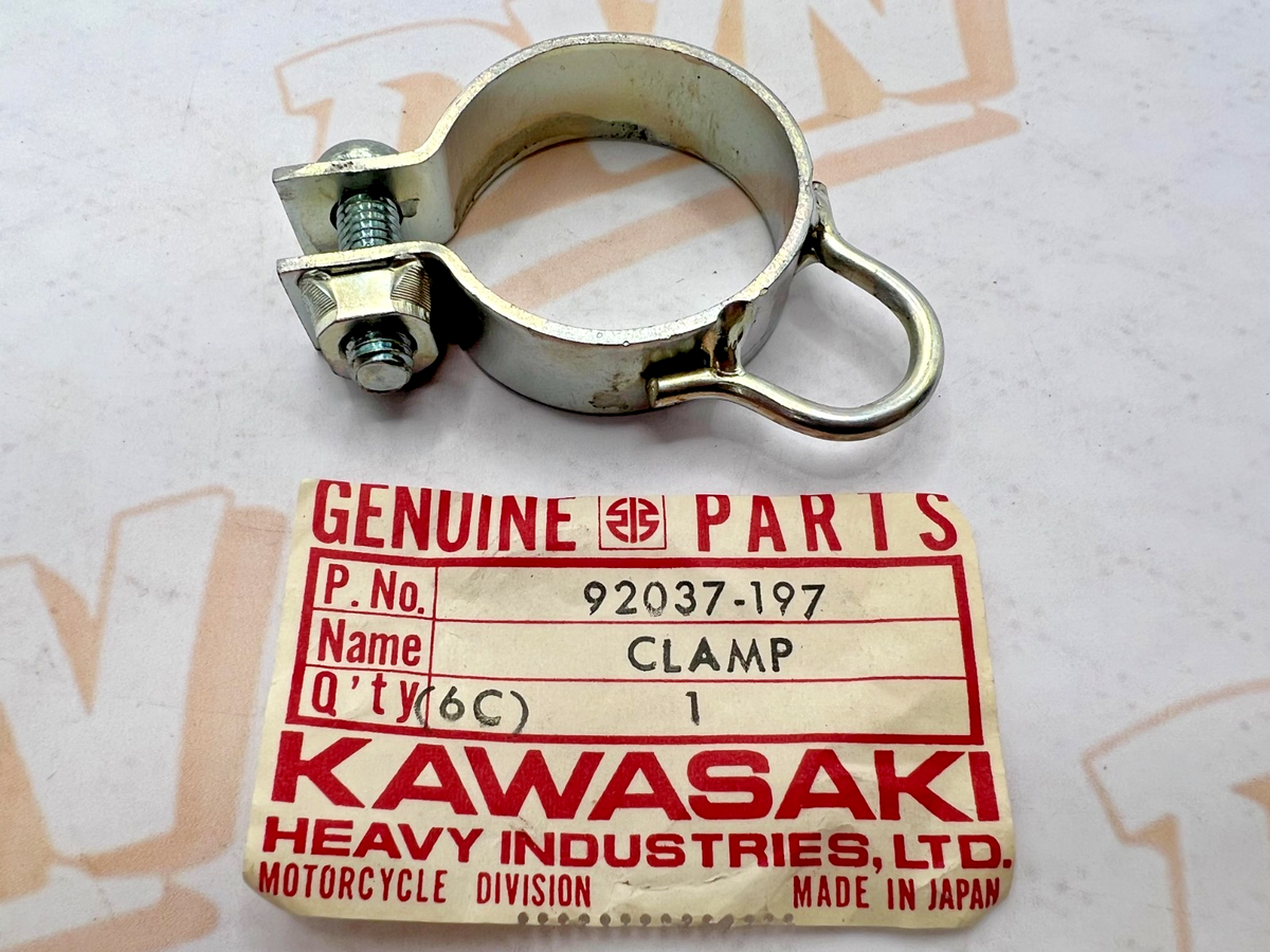 Kawasaki NOS NEW 92037-197 Front Brake Cable Clamp KD KX KD175 KD125 KX125