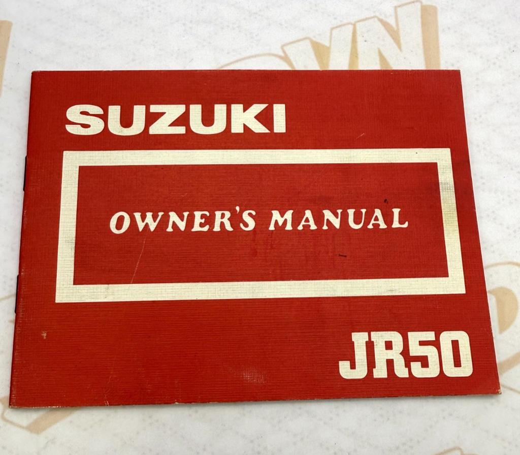 1987 Suzuki JR50 Genuine OEM Owners Manual 99011-04435-03A