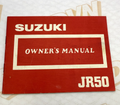 1987 Suzuki JR50 Genuine OEM Owners Manual 99011-04435-03A