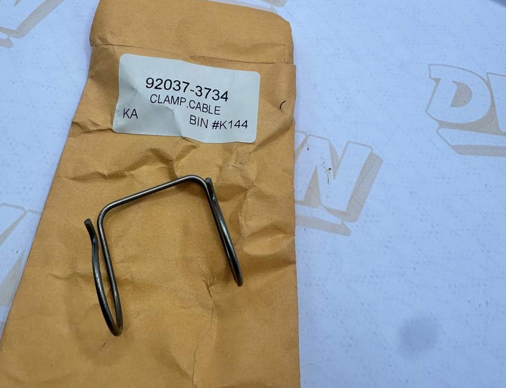 NOS NEW OEM FACTORY KAWASAKI 1986-95 JF650 CABLE CLAMP 92037-3734