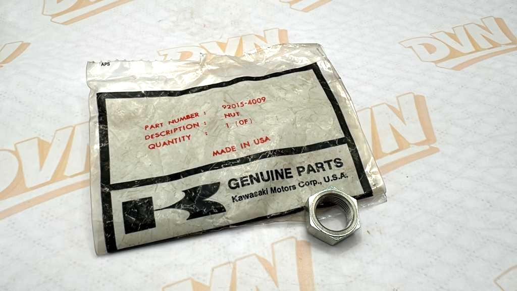 1 NOS Genuine Kawasaki 1981-1983 KLT 200 Rear Axle Nut Part OEM 92015-4009 NEW