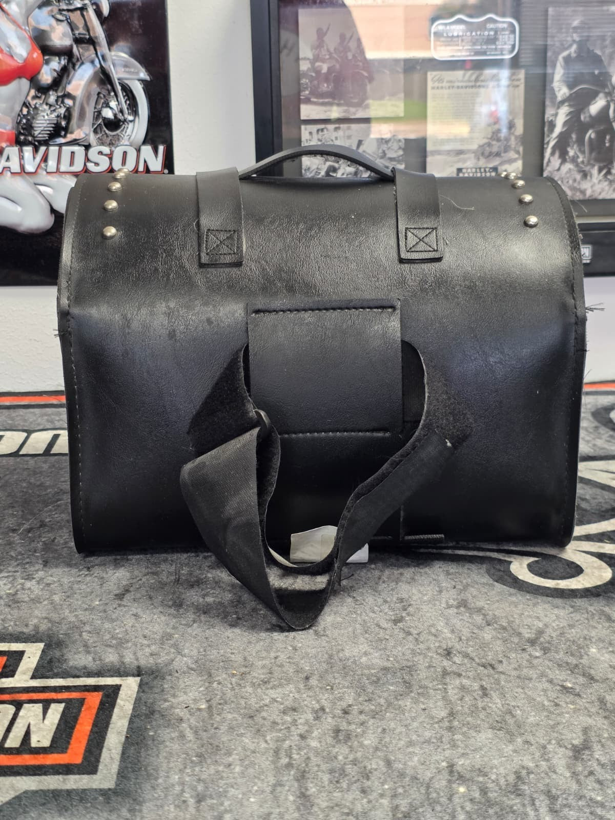 Willie & Max 58502-01 Ranger Studded Max Pax Saddle Bag Black Motorcycle Storage