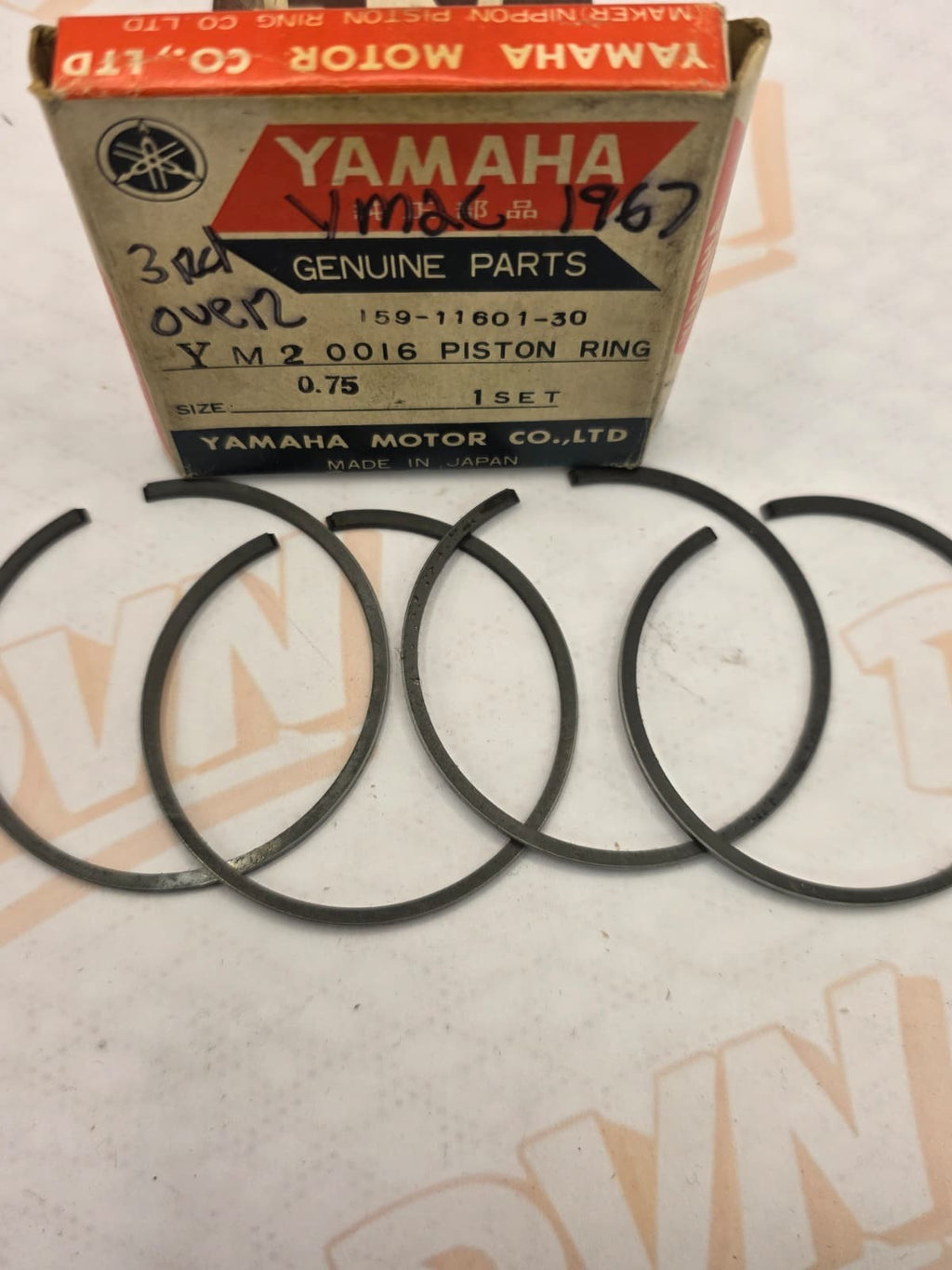 NOS Yamaha YM2C YM2 .75 OEM Piston Rings Genuine 159-11601-30