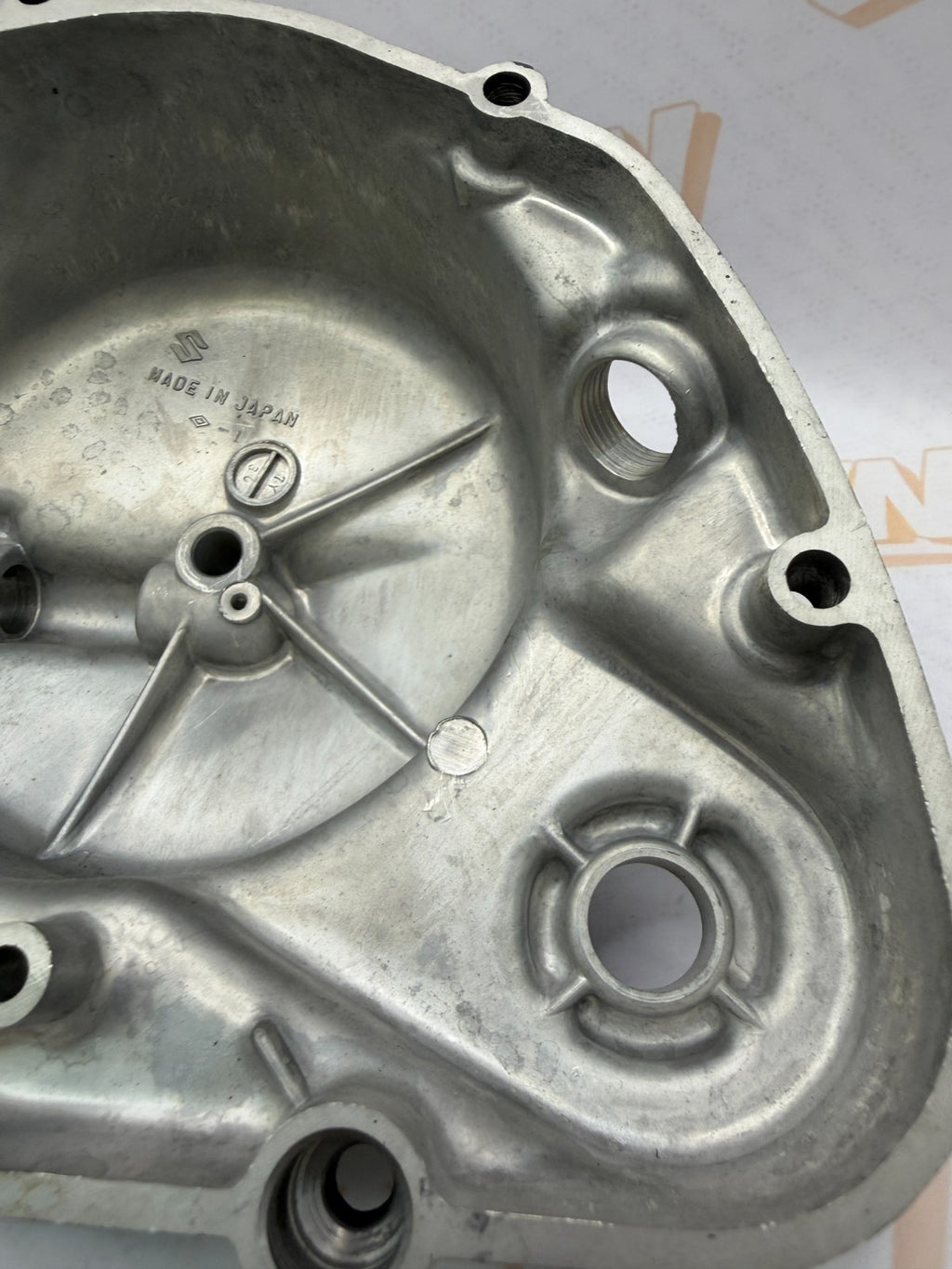 NOS 1975 Suzuki TC125 OEM Clutch Cover Engine Side Cover Assy 11300-28860
