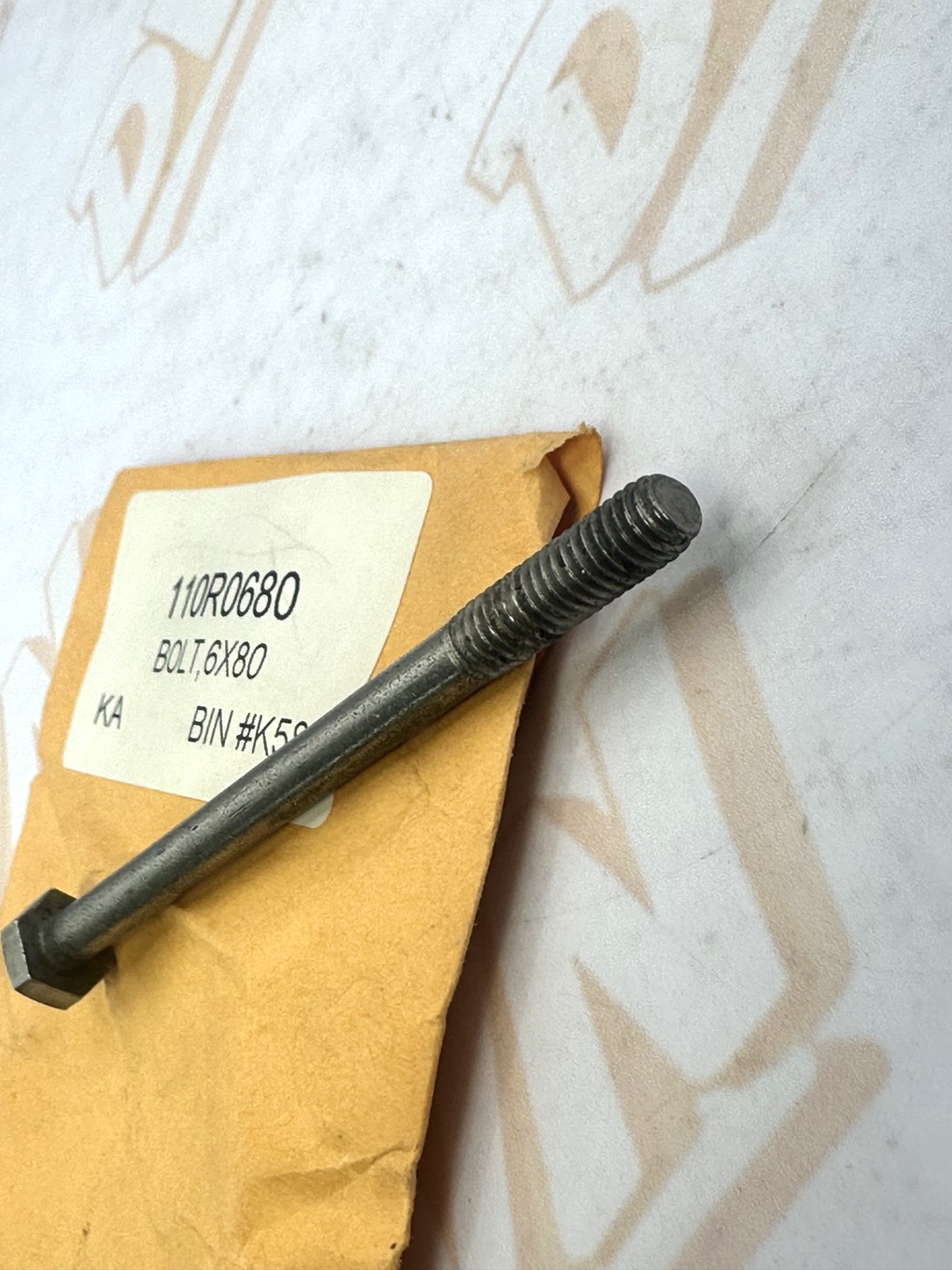 Bolt 6X80 Part Number - 110R0680 For Kawasaki