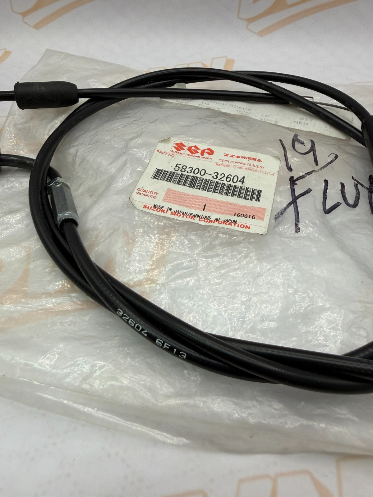 Suzuki TS400 Throttle Cable Assembly OEM Genuine 1973-1976 58300-32604