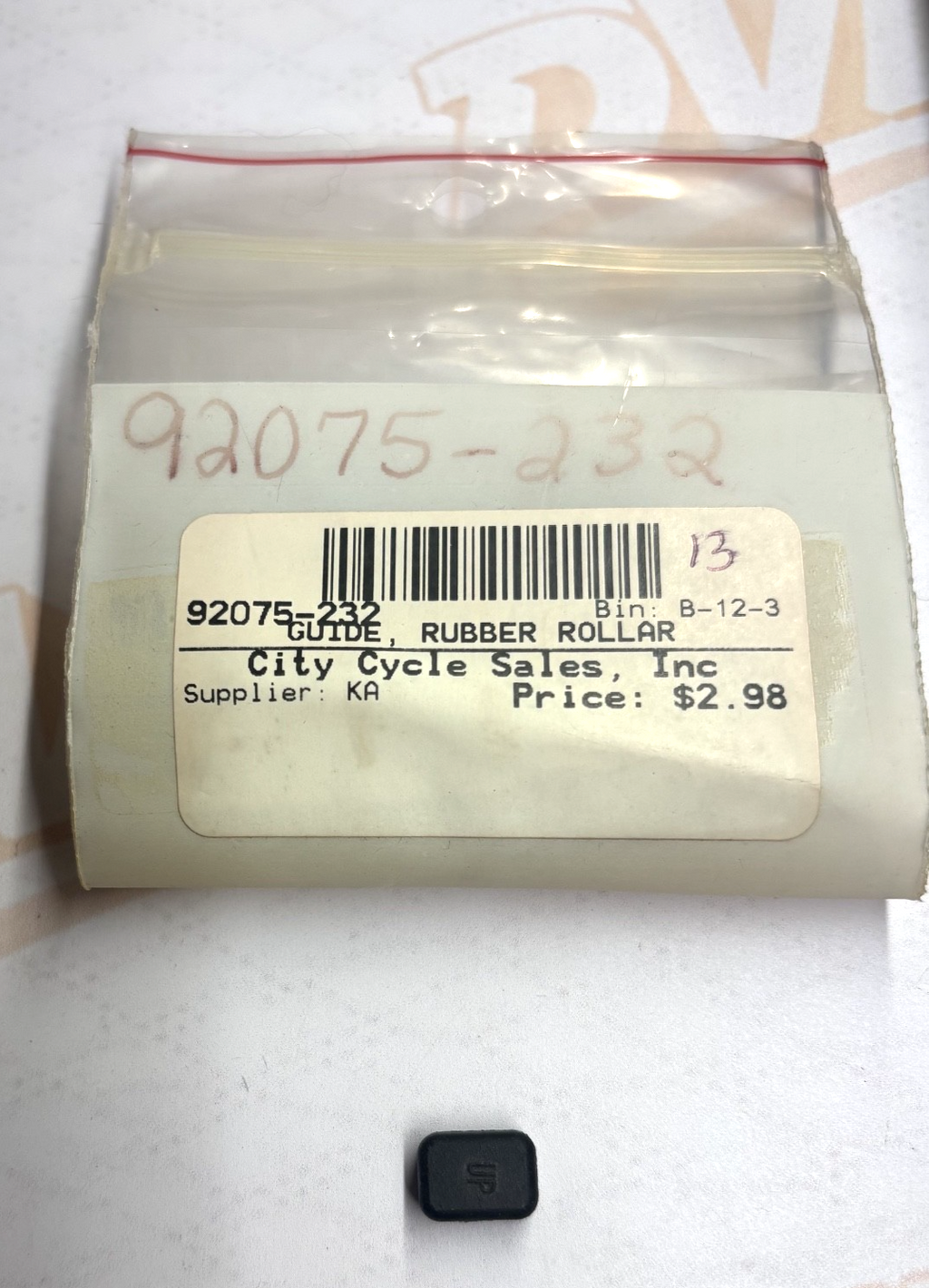 NOS OEM Kawasaki 92075-232 KZ650 KZ1000 KZ1300 ZN1300 Roller Guide Rubber