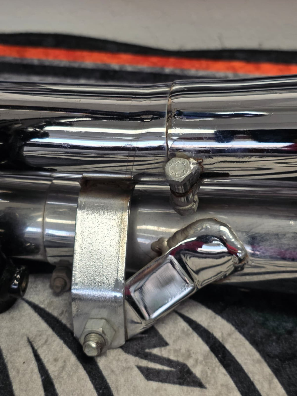 Vintage Hooker Exhaust For 84-99 Harley softail BAD BOY