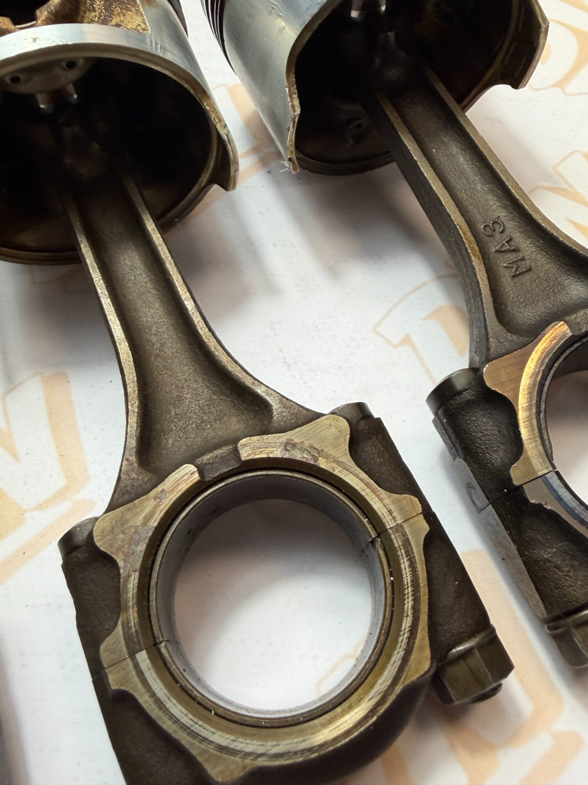 1983 Honda CB1000 OEM Engine Pistons Rings Connecting Rod Assembly 13101-MG1-670
