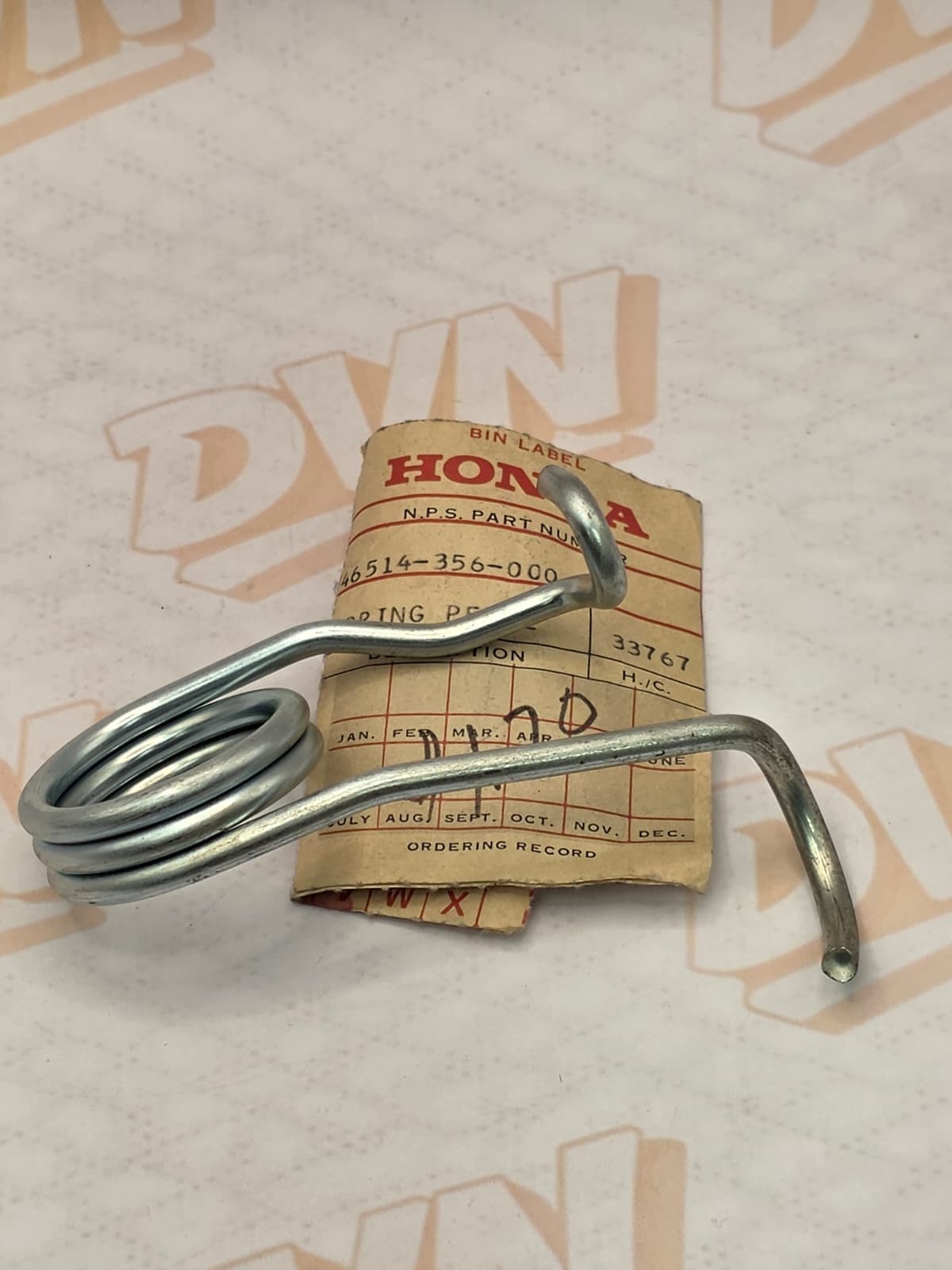 NOS Honda XL250 K1-K2 XL350 K0-K1 Brake Pedal Spring 46514-356-000