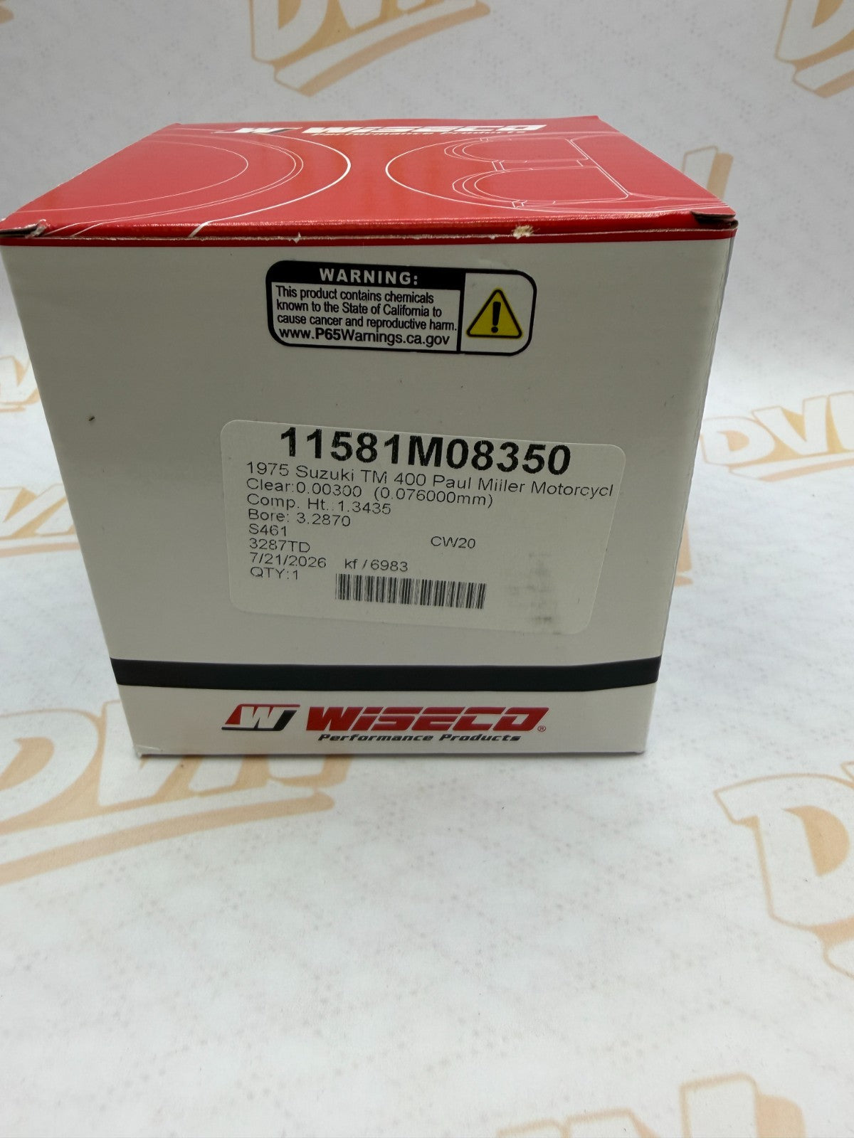 Suzuki TM400 1975 Wiseco piston and ring set  83.50 mm