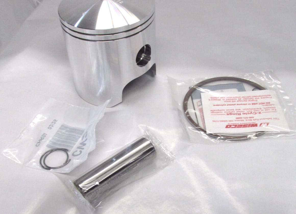 WISECO  Suzuki 1971-77 TS400 TM400 4TH  OVERSIZE  2.0 MM MM PISTON AND RING SET