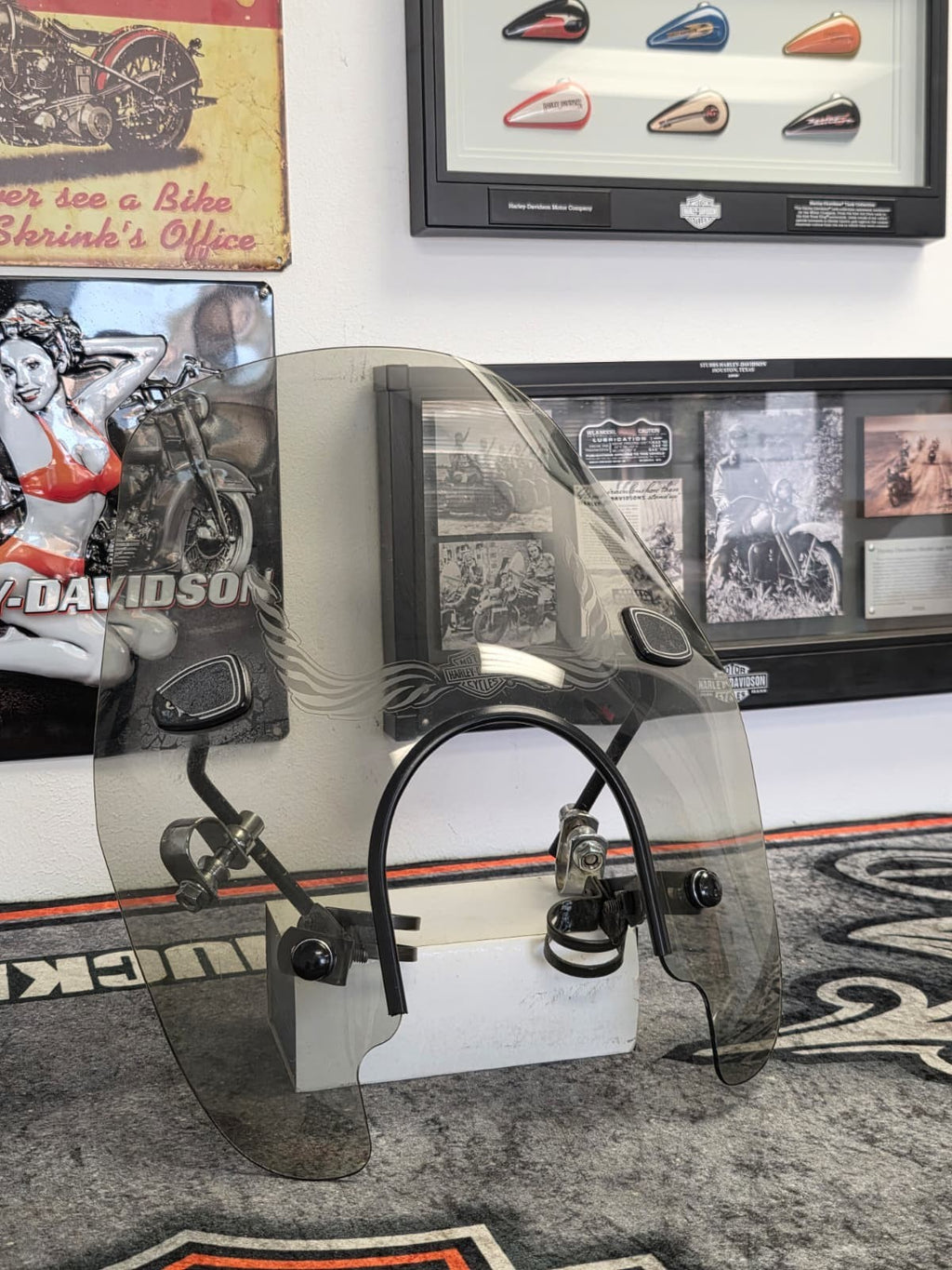 Clear Motorcycle Windshield For Harley  Softail