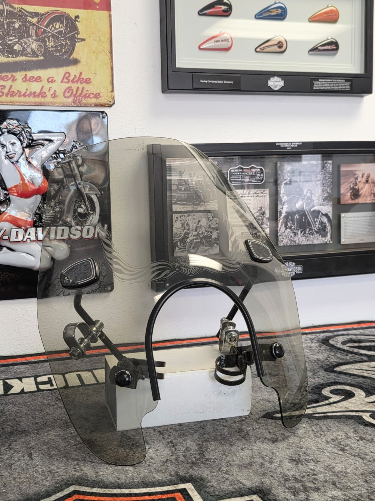 Clear Motorcycle Windshield For Harley  Softail