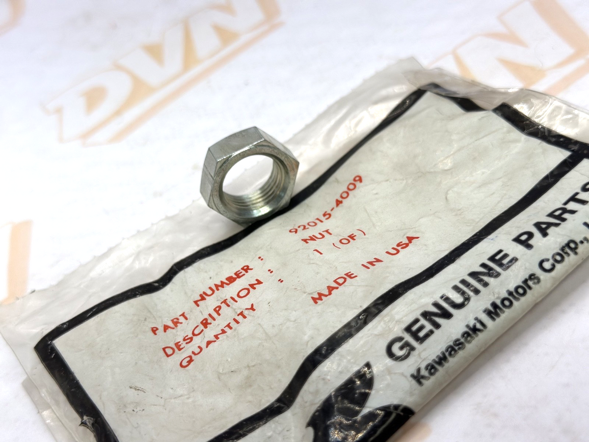 1 NOS Genuine Kawasaki 1981-1983 KLT 200 Rear Axle Nut Part OEM 92015-4009 NEW