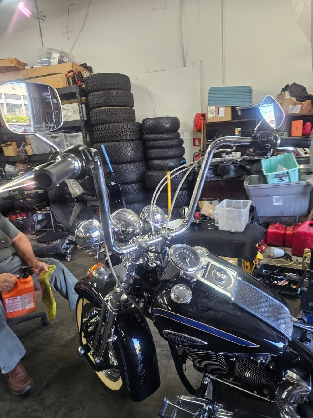 HarleyDavidson HERITAGE FLSTS, 97-2006  Wild . Chubby Ape Springer Handlebar KIT