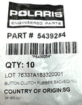 Polaris Primary Clutch Button, OEM NEW PART-5439254