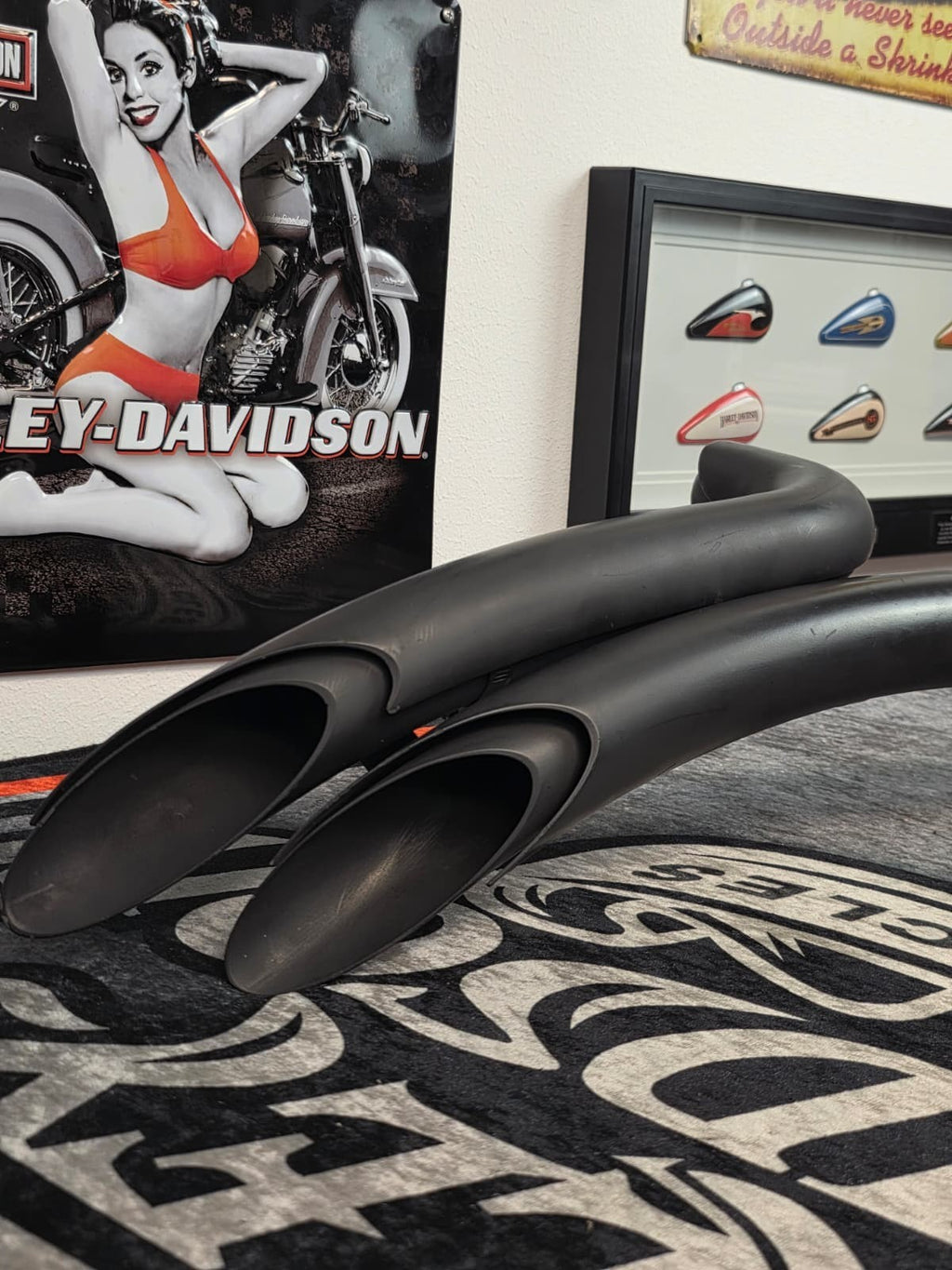 Harley softail springer fat boy deuce 05-09 EFI  Full exhaustsystem Radius STYLE