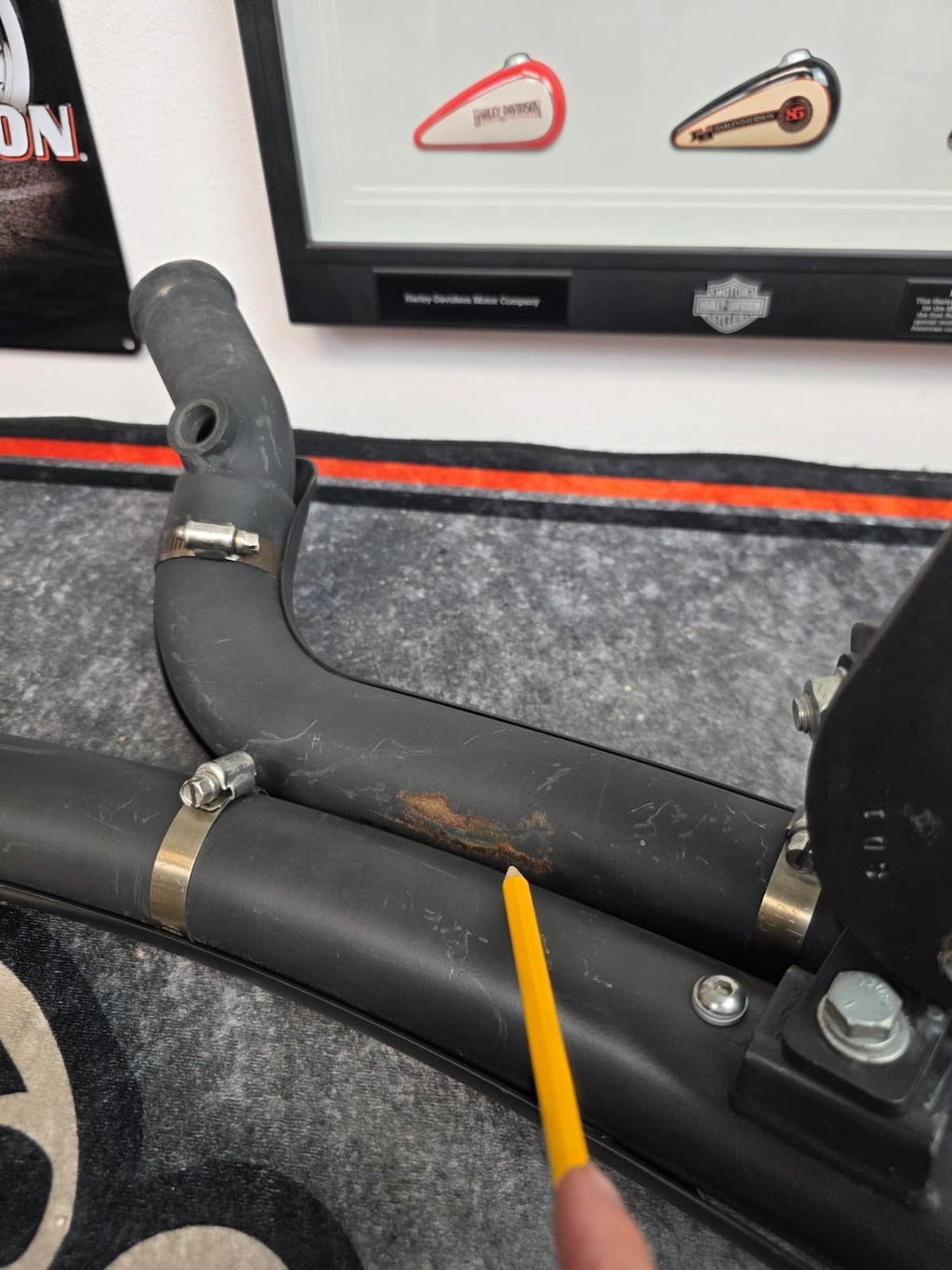 Harley softail springer fat boy deuce 05-09 EFI  Full exhaustsystem Radius STYLE