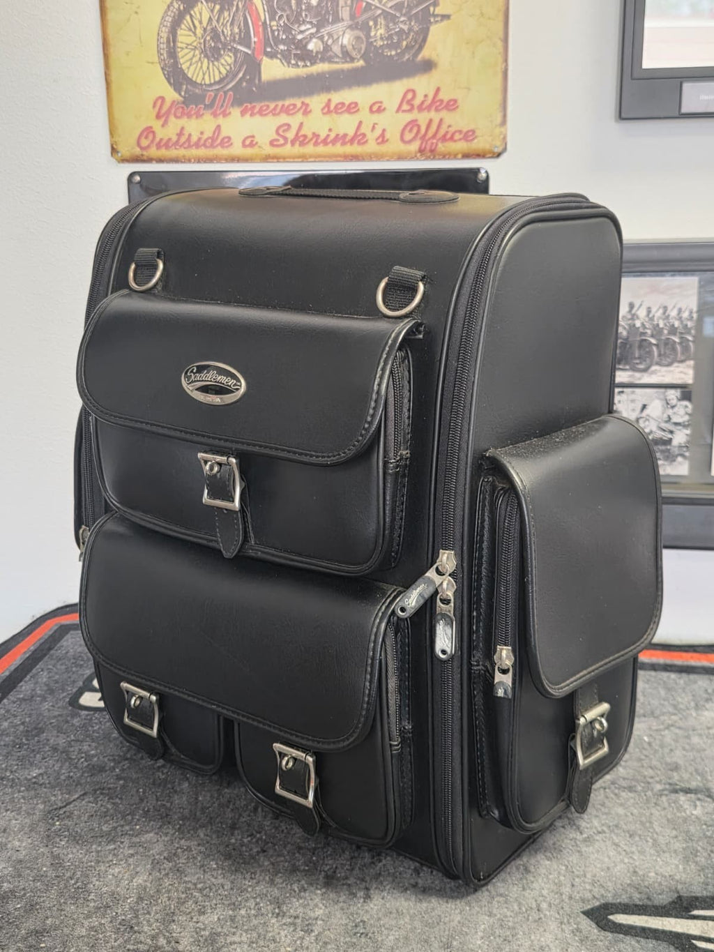Saddlemen EX2200 Drifter Deluxe Sissy Bar Bag 3515-0096
