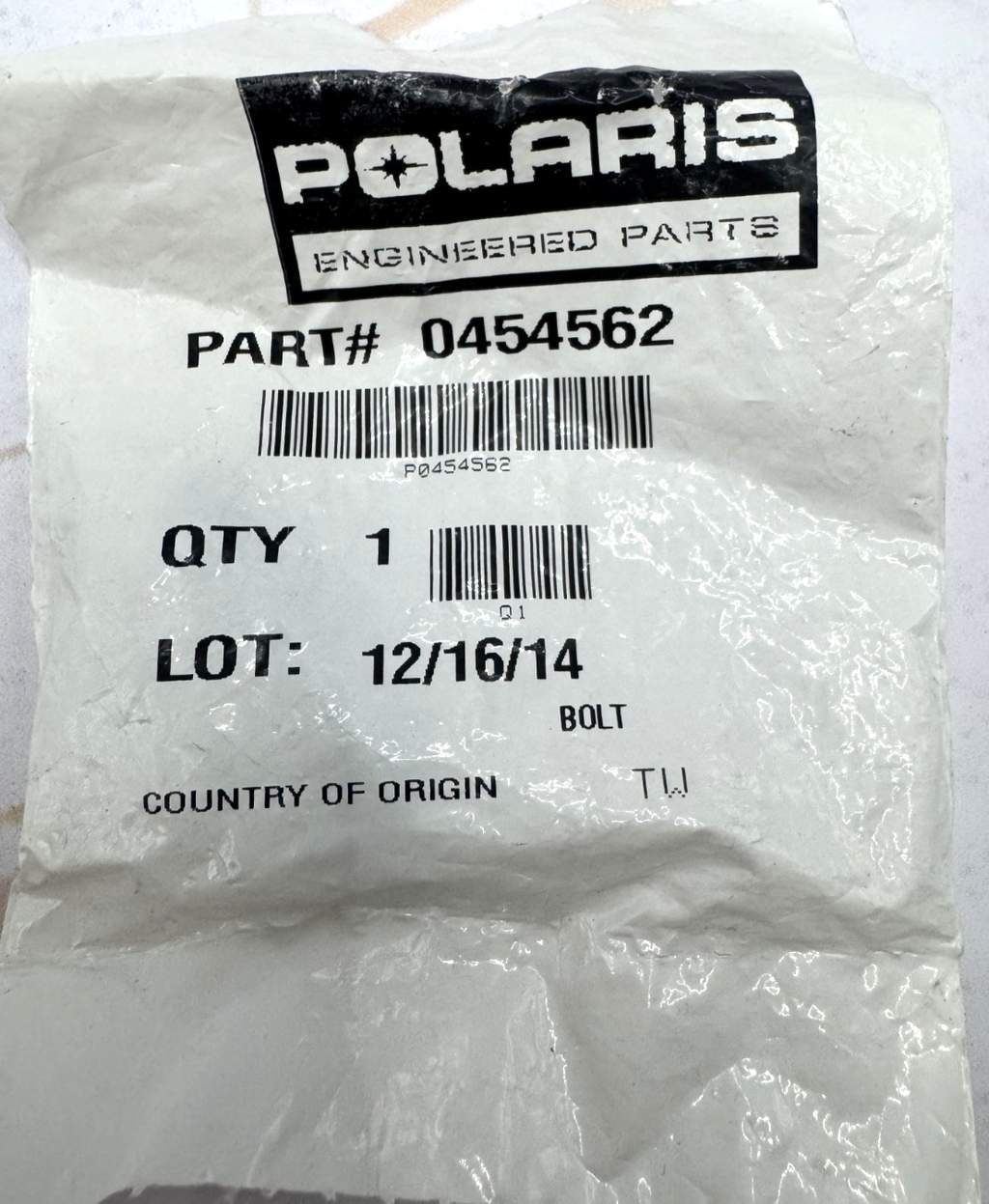 Polaris BOLT, New OEM Part-0454562