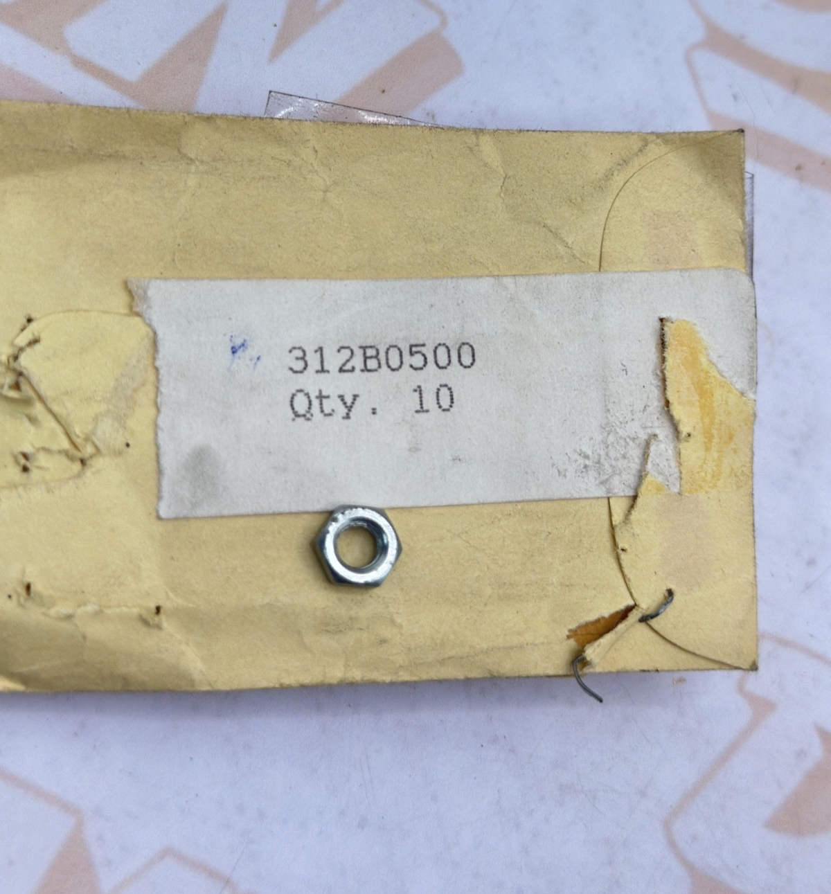 OEM Kawasaki 312B0500 Nut NOS