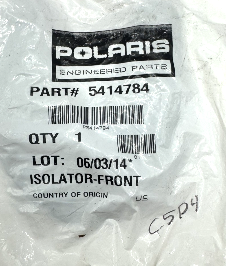 POLARIS Engineered Front Isolator, EW OEM PART- 5414784