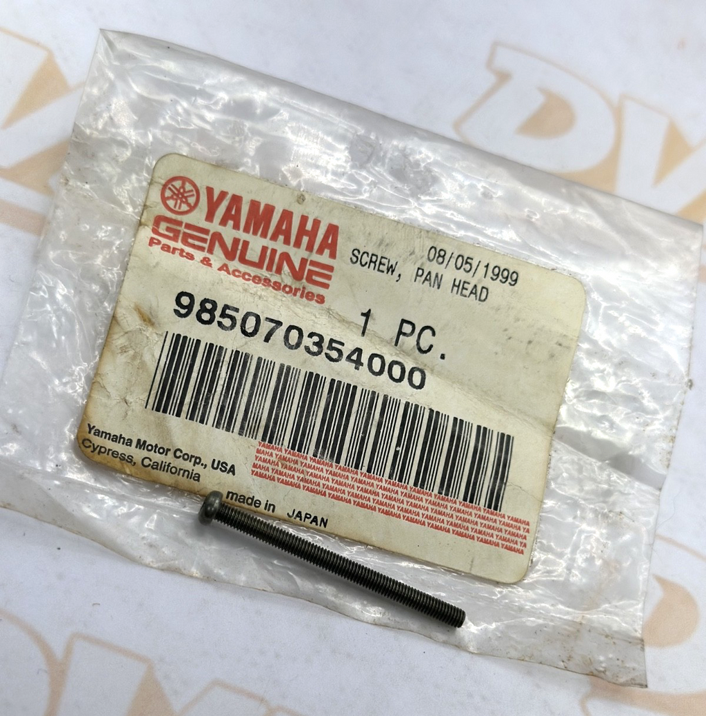 Yamaha SCREW, PAN HEAD 98507-03540-00 OEM NEW