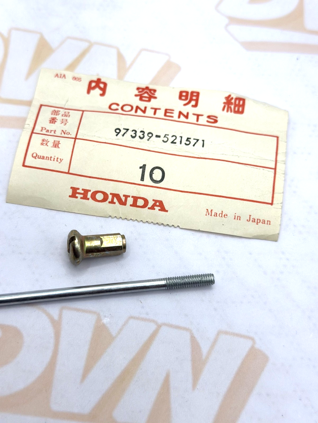 NOS HONDA CB360 CB400 CL250 SPOKE B 9X158.5 97339-52157-10  97339-5215710 H76