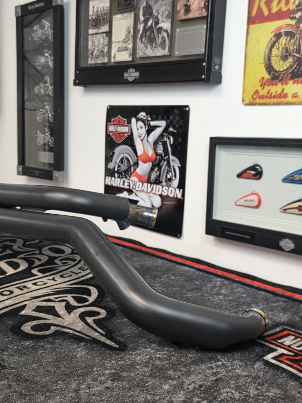 07-09 HARLEY DAVIDSON SOFTAIL VANCE AND HINES springer crossbone exhaust system