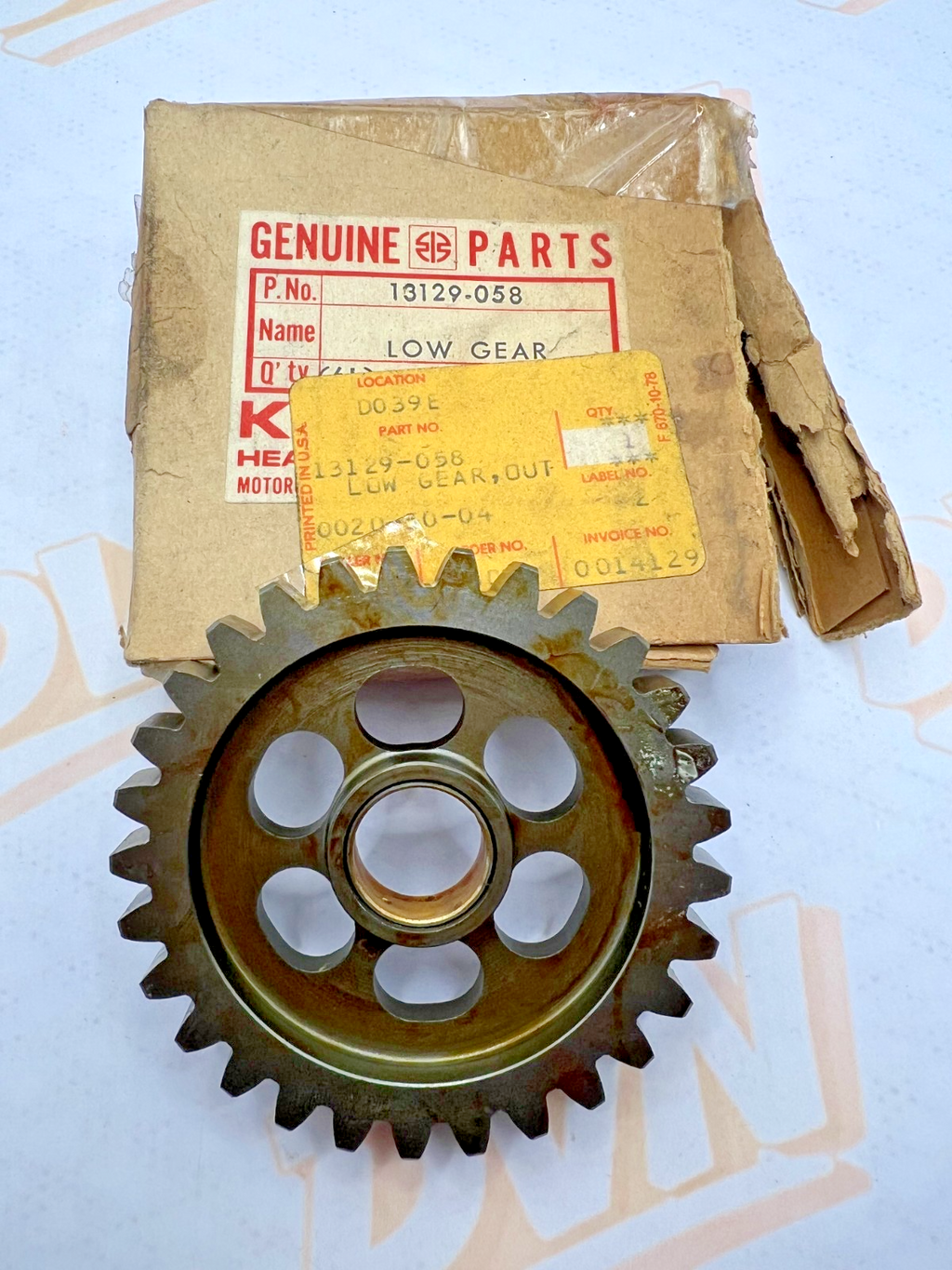 Original Kawasaki LOW GEAR KLR250 KZ250 13129-058