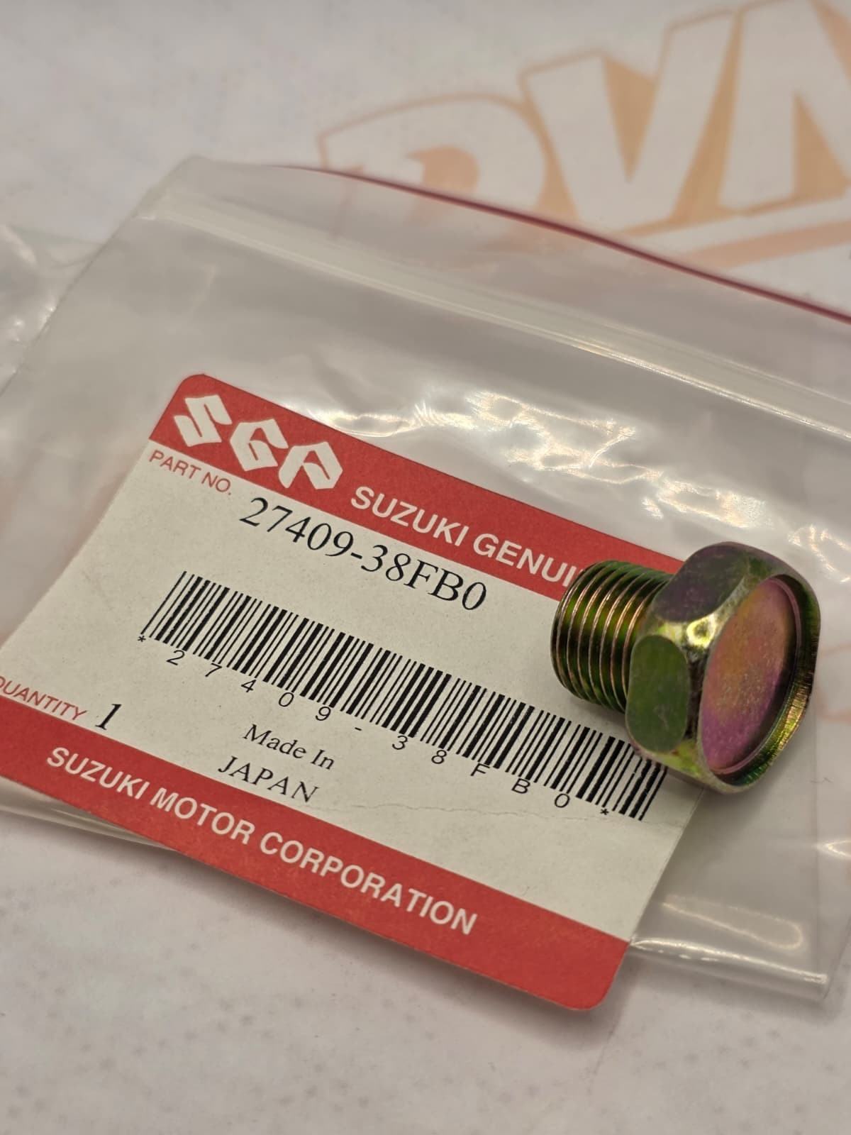 NEW GENUINE SUZUKI 27409-38FB0 PLUG, FINAL BEVEL GEAR EIGER LTF400