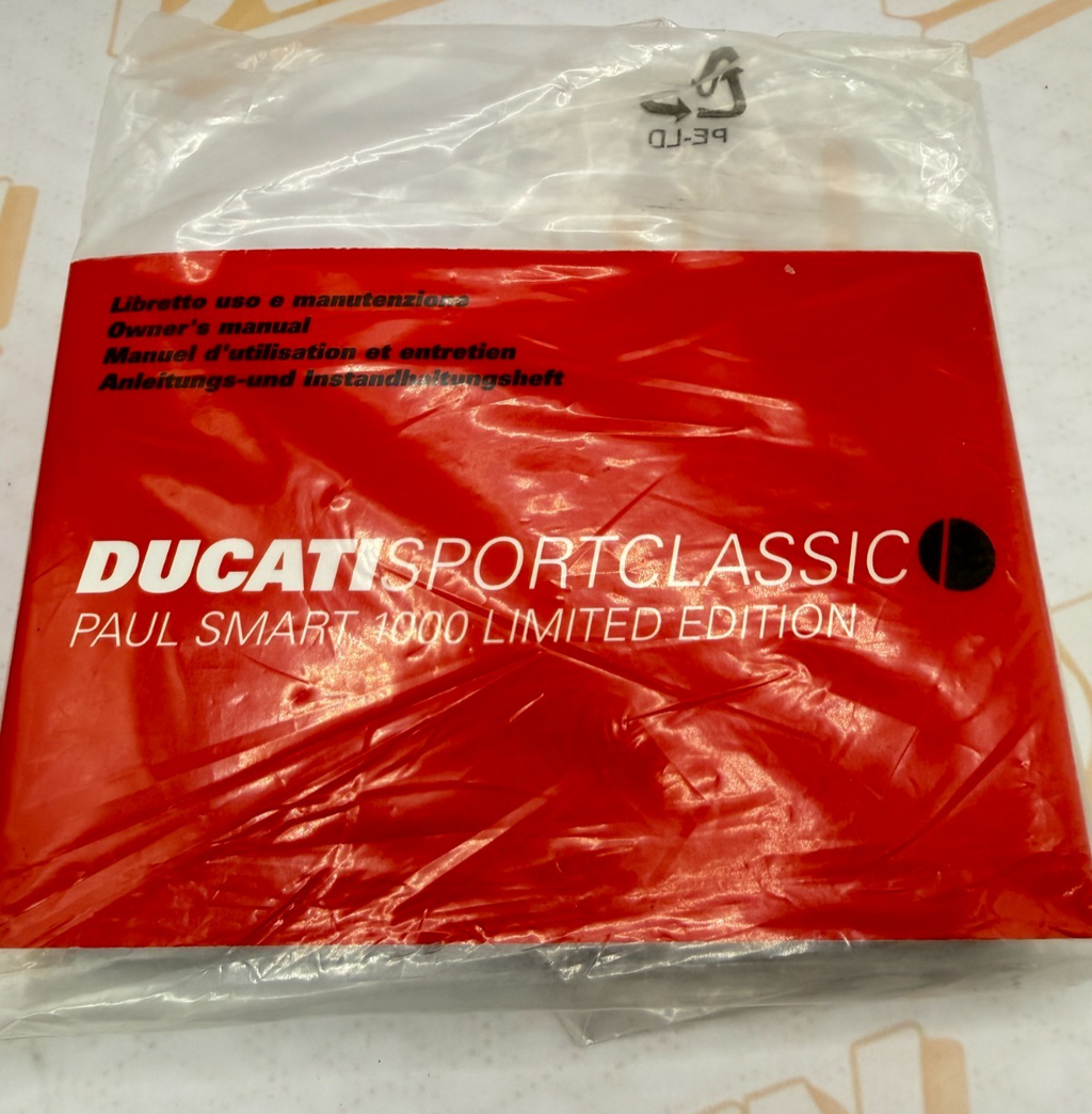 NOS Genuine Ducati Paul Smart 1000 Limited Edition Owner's Manual OEM 91371091A