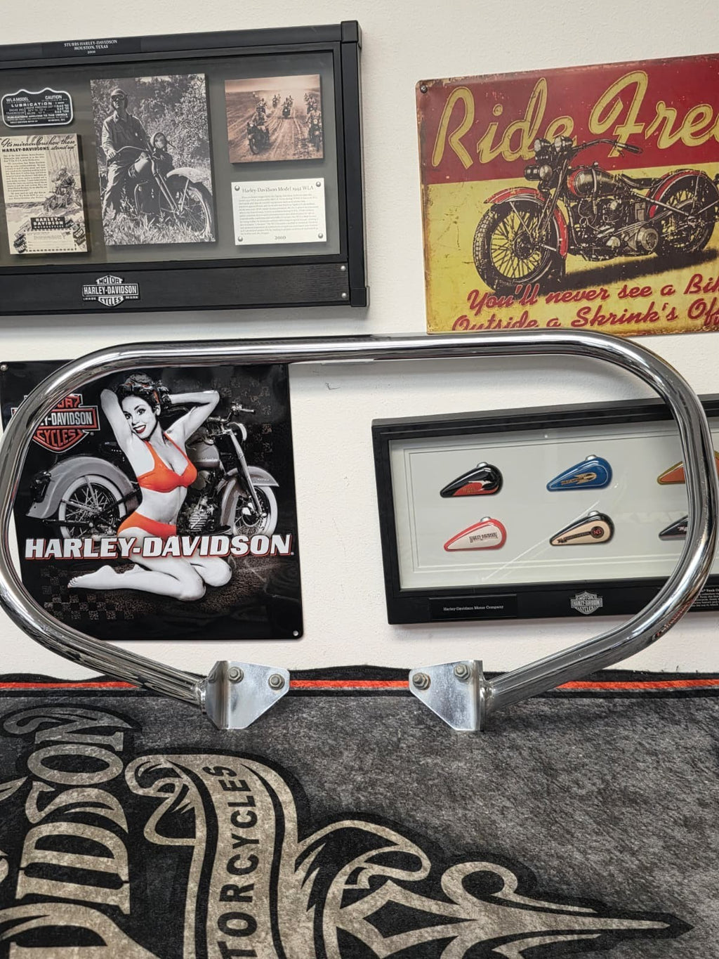 2006 - 2017 GENUINE HARLEY DAVIDSON DYNA ENGINE GUARD CHROME FXD FXDL FXDWG OEM